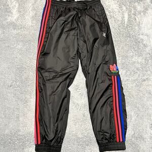 ADIDAS Originals 3D Trefoil Pants Mens Large 3-Stripes Track Pants Black